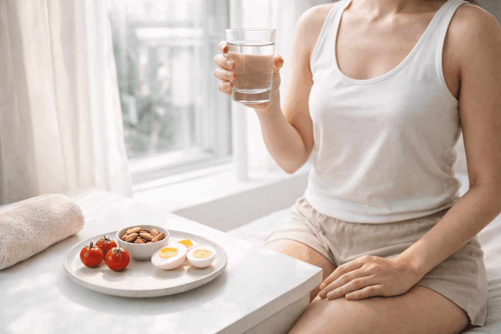 오토파지 다이어트 중 단식 시간별 효과 차이를 경험하며 몸이 가벼워진 일상 모습