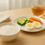 IBS 저자극 다이어트 식단 조합을 위한 편안한 아침 메뉴 실사 이미지