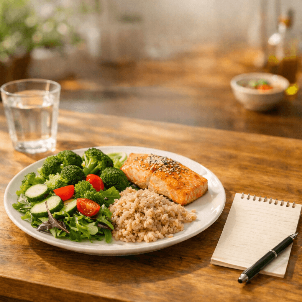 인슐린 저항성 개선 식단 가이드를 위한 균형 잡힌 건강 식사 구성