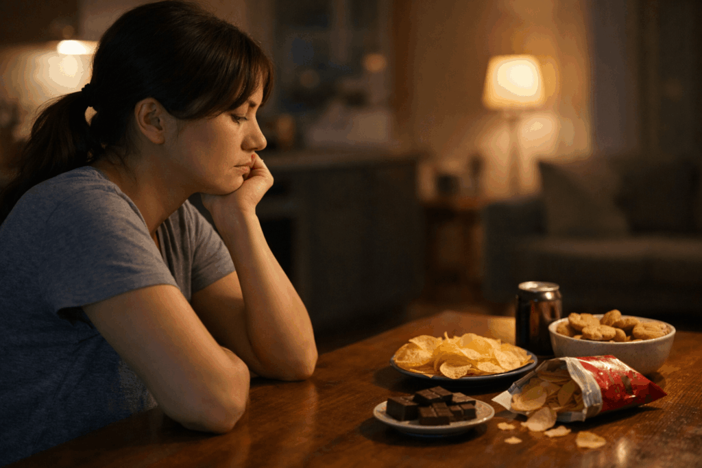 폭식 욕구 줄이는 심리 다이어트 전략이 필요한 야간 식욕 상황