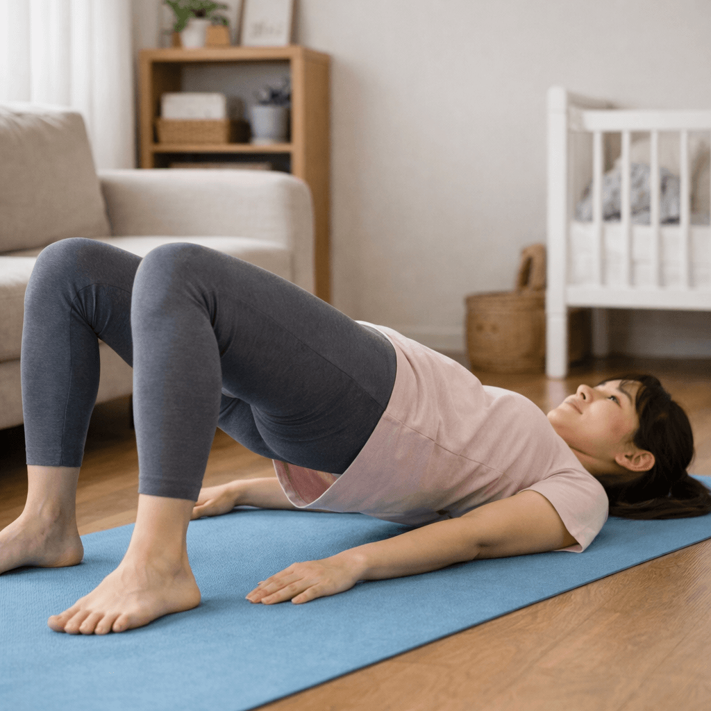 산후 골반 안정과 하체 근력 회복을 위한 안전한 하체 운동 동작